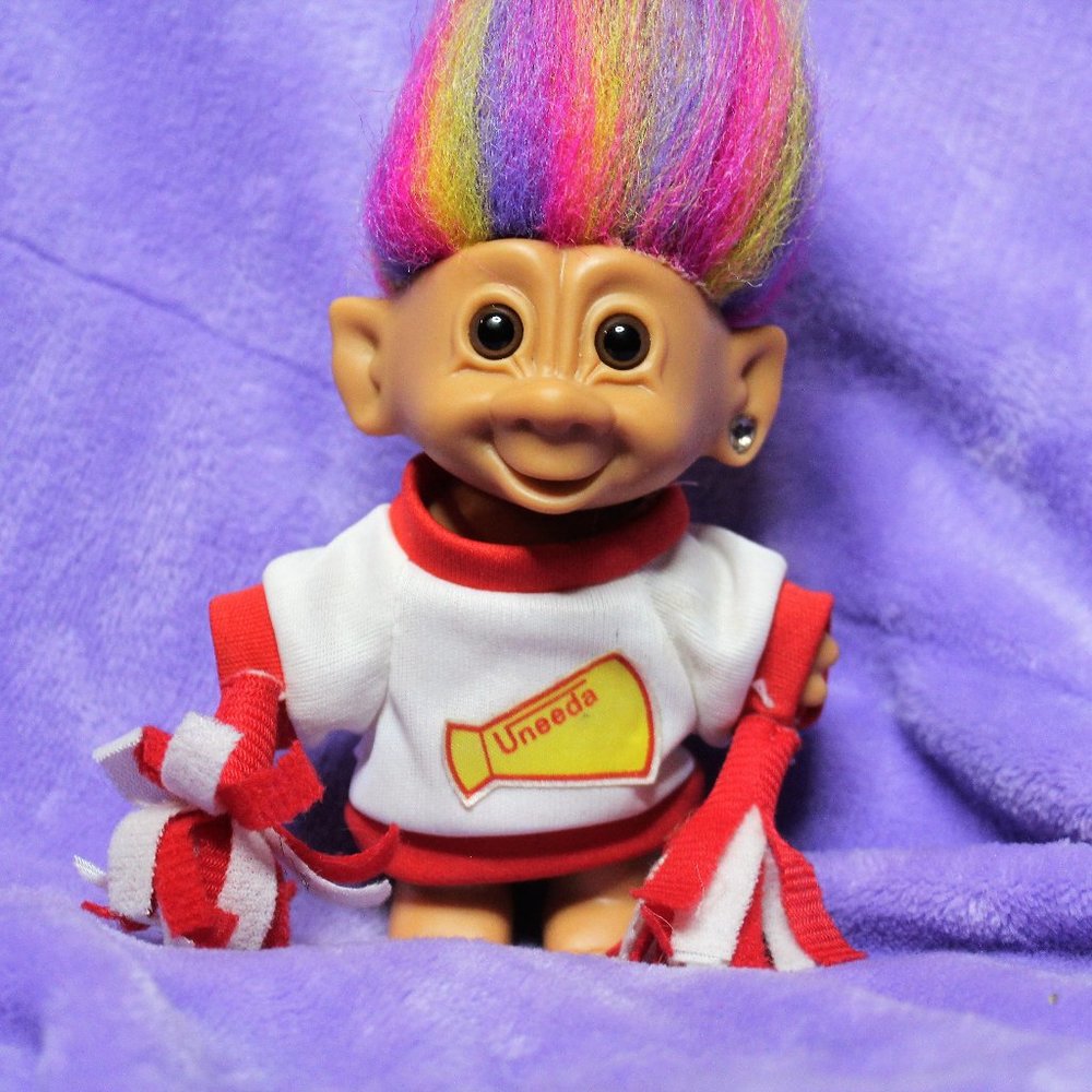 Vintage 90's Troll Doll Cheerleader - Picture 2 of 5